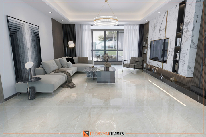 Các loại gạch 60x120 màu vàng sữa